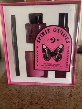 North Muse Spirit Guides Moroccan Rose Red Smelt Infused Candle and Home Spray